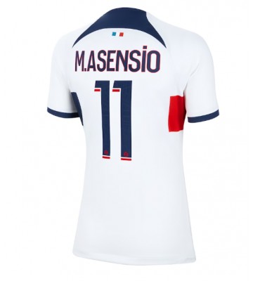 Paris Saint-Germain Marco Asensio #11 Udebanetrøje Dame 2023-24 Kort ærmer